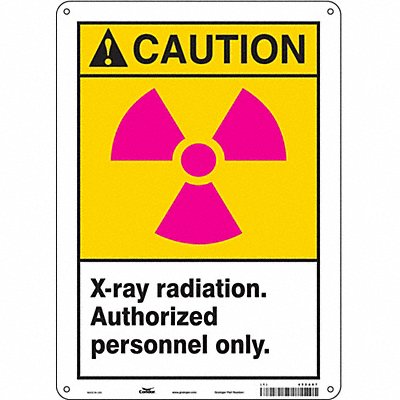 CONDOR 452A67 Safety Sign 14 inx10 in Polyethylene