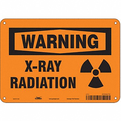 CONDOR 452A72 Safety Sign 7 inx10 in Polyethylene