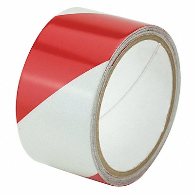 GRAINGER ZRS5RW Floor Tape Red/White 2 inx15 ft Roll