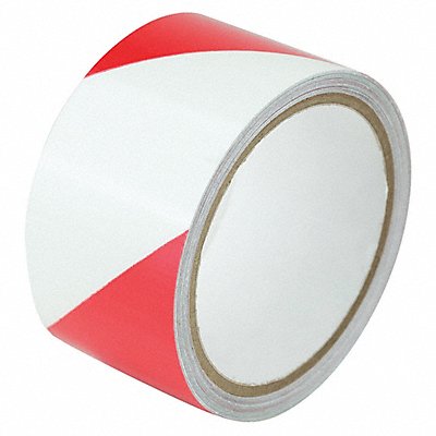 GRAINGER ZGS2X5RD Floor Tape Red/White 2 inx15 ft Roll