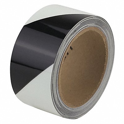 GRAINGER GS002 Floor Tape Black/White 2 inx30 ft Roll