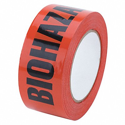 GRAINGER 8NDU3 Floor Tape Black/Orange 2 inx165 ft Roll
