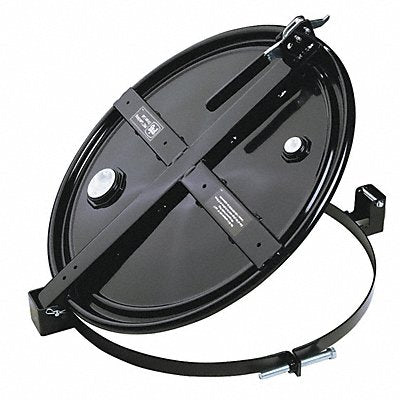 PIG DRM1065BK Drum Lid Black Steel 55 gal