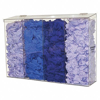 BOWMAN DISPENSERS BK2140111 Bulk Dispenser 4 Compartments Clear