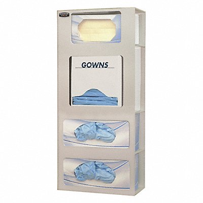 BOWMAN DISPENSERS FM0020212 Face Mask Dispenser 4 Compartments Beige