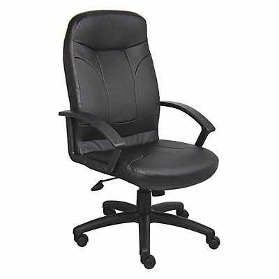 GRAINGER 452R32 Executive Chair Heavy Duty Leather Seat