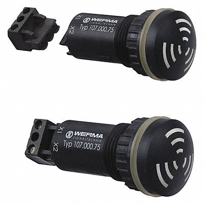 WERMA 10700070 Audible Alarm 28 mm 12V AC/DC 24V AC/DC