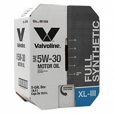 VALVOLINE 881058 Motor Oil 5 gal Sz 5W-30 SAE Grade Box