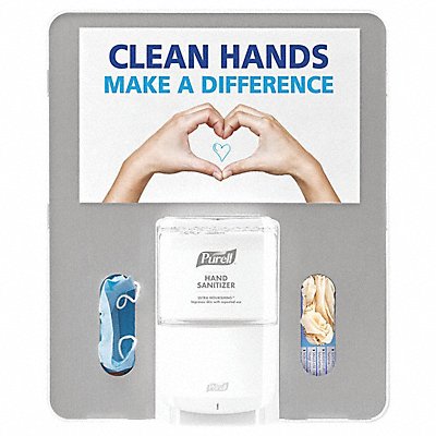 PURELL 7399HBSLV Messenger Station Hygiene Floor Stand