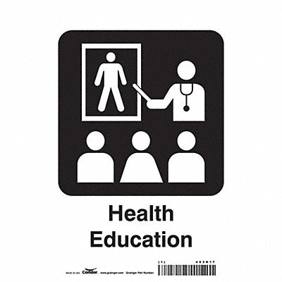 CONDOR 453N17 Safety Sign 10 in x 7 in Vinyl