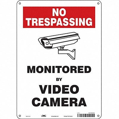 CONDOR 453N66 Safety Sign 14 inx10 in Aluminum