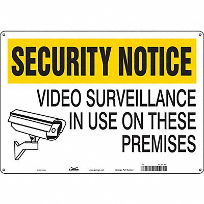 CONDOR 453P09 Safety Sign 14 in x 20 in Polyethylene