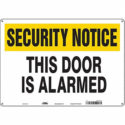 CONDOR 453P18 Safety Sign 14 in x 20 in Polyethylene