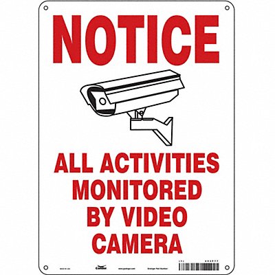 CONDOR 453P77 Safety Sign 14 in x 10 in Polyethylene