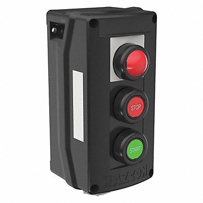HUBBELL KILLARK HKHMOD000002WW Control Station DeadEnd 2Buttn Grn/Rd 1Light