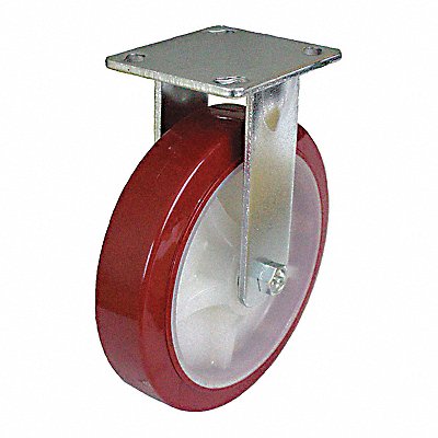 GRAINGER P25RURPW060K14 Kingpinless Plate Castor Rigid 770 lb.
