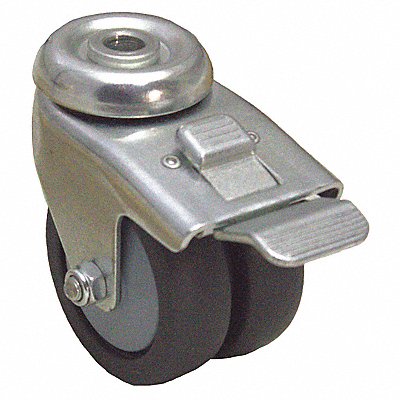 GRAINGER P9SRP030KHTB Low-Profile Easy-Turn Bolt-Hole Castor
