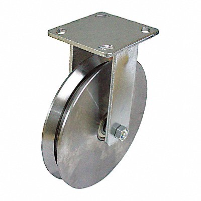 GRAINGER P21RDSPK125K14 V-Groove Track-Wheel Plate Castor Rigid
