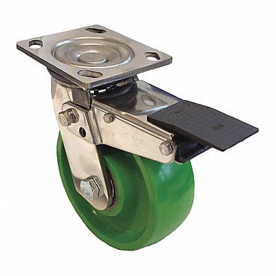 GRAINGER P21SXU060K14TB Standard Plate Castor Swivel 900 lb.