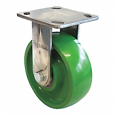 GRAINGER P21RXU080K14 Standard Plate Castor Rigid 880 lb.