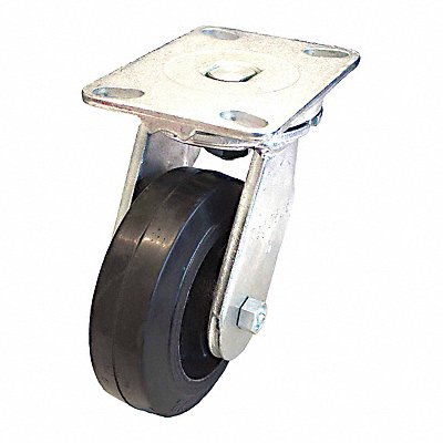 GRAINGER P23SRY080R16 Standard Plate Castor Swivel 600 lb.