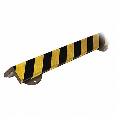 KNUFFI 6068621 Corner Guard Flat Reflective Bk/Yl