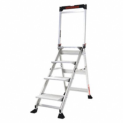 LITTLE GIANT 11904 Folding Step 375 lb Ld Cap. Aluminum