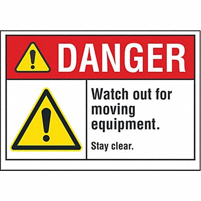 LYLE LCU40066RD7X5 Acc Prevention Label 5 in x 7 in