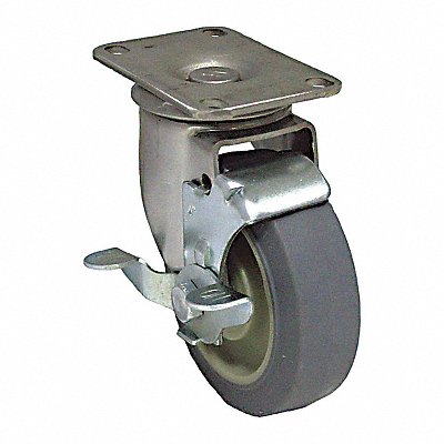 GRAINGER P12SXPRP050B12WB Standard Plate Castor Swivel 325 lb.