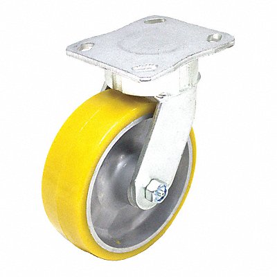 GRAINGER P25SUA080KP14H10 Kingpinless Plate Castor Swivel 1760 lb.