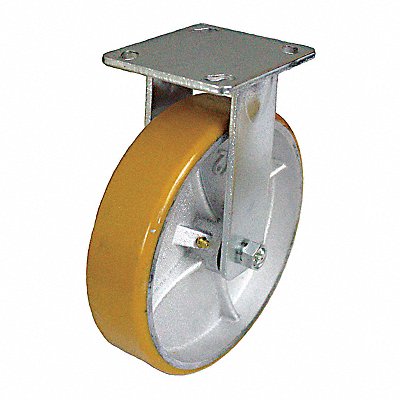 GRAINGER P25RUY080K16 Kingpinless Plate Castor Rigid 1760 lb.