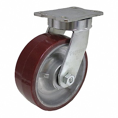 GRAINGER P27SURA080K16 Kingpinless Plate Castor Swivel 2550 lb.