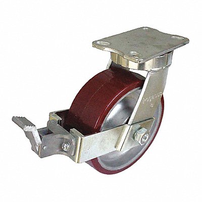 GRAINGER P27SURA080K16WK Kingpinless Plate Castor Swivel 2550 lb.
