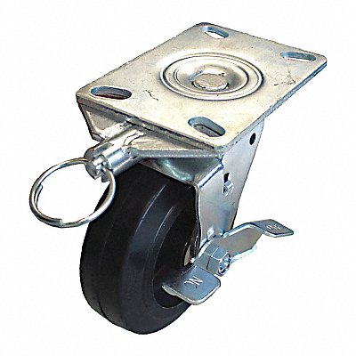 GRAINGER P21SRY080KP16WBDL Standard Plate Castor Swivel 600 lb.