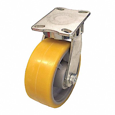 GRAINGER P27SGTH252K18 Kingpinless Plate Castor Swivel 3950 lb.