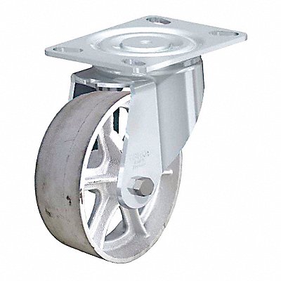 GRAINGER LHC080KP16 Standard Plate Castor Swivel 1250 lb.