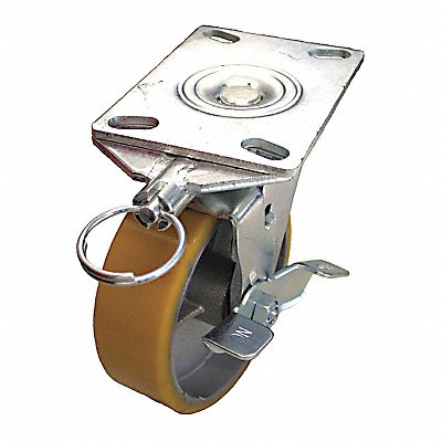 GRAINGER P21SUY040K16WBDL Standard Plate Castor Swivel 700 lb.