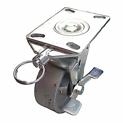 GRAINGER P21SC080KP16WBDL Standard Plate Castor Swivel 1250 lb.