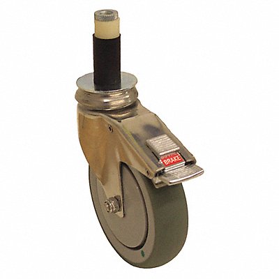 GRAINGER P14SXRP030KSX3TBAM Antimicrobial Expanding Stem Castor 3