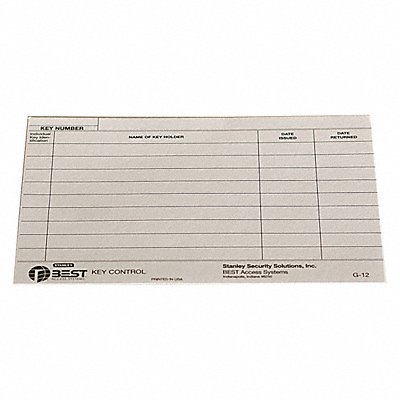 BEST G12 Key AutHorizontalation Card Paper For Keys