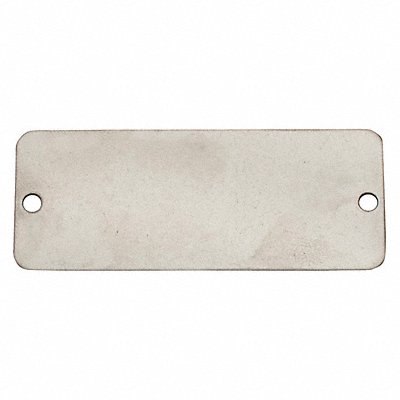 GRAINGER 20LT21 Blank Tag Alum 1in H 2in W Silver PK100