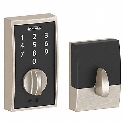 SCHLAGE RESIDENTIAL BE375CEN619 Electronic Lock Deadbolt Satin Nickel