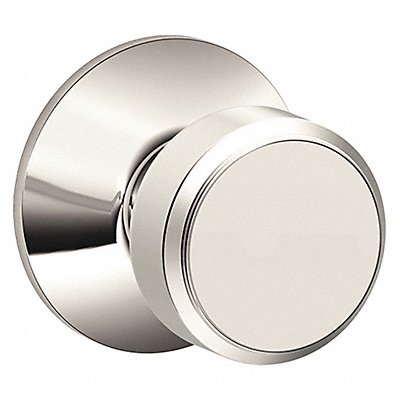 SCHLAGE RESIDENTIAL F10BWE618 Knob Lockset Bright Nickel Passage Gr 2
