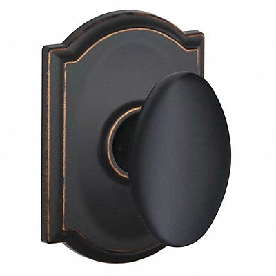 SCHLAGE RESIDENTIAL F10SIE716CAM Knob Lockset Antique Bronze Passage Gr 2
