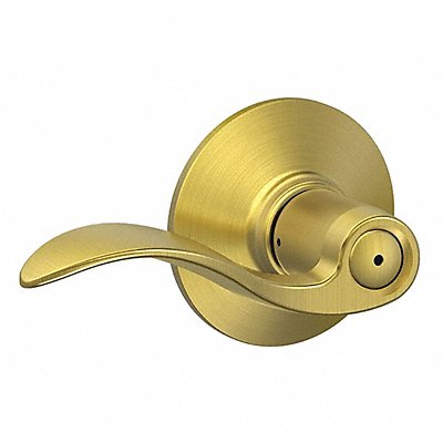 SCHLAGE RESIDENTIAL F40ACC608 Door Lever Lockset Satin Brass Privacy