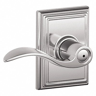 SCHLAGE RESIDENTIAL F40ACC625ADD Door Lever Lockset Bright Chrome Privacy
