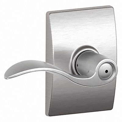 SCHLAGE RESIDENTIAL F40ACC626CEN Door Lever Lockset Satin Chrome Privacy