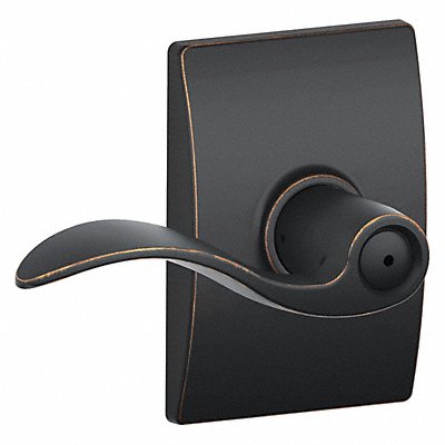 SCHLAGE RESIDENTIAL F40ACC716CEN Lever Lockset Antique Bronze Privacy