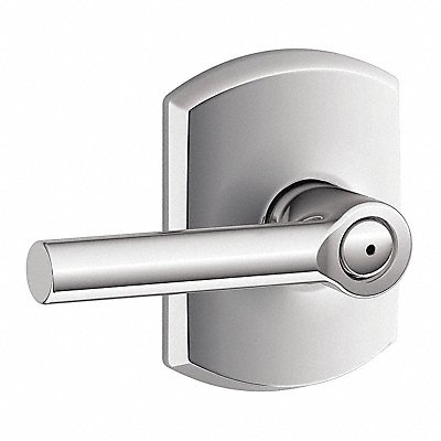 SCHLAGE RESIDENTIAL F40BRW625GRW Door Lever Lockset Bright Chrome Privacy