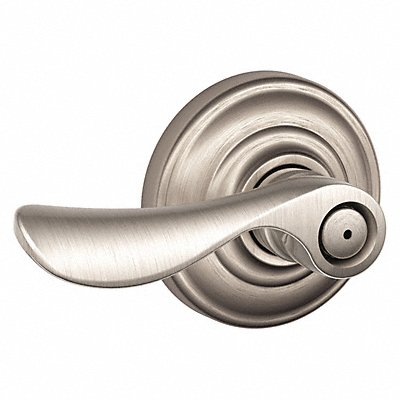 SCHLAGE RESIDENTIAL F40CHP619AND Door Lever Lockset Satin Nickel Privacy